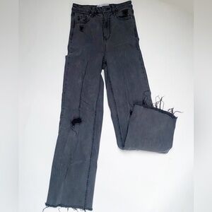Women's Black Distressed Jeans